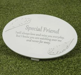 Thoughts Memorial Plaque Friend