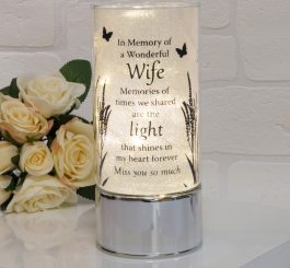 Thoughts Memorial Tube Light Wife