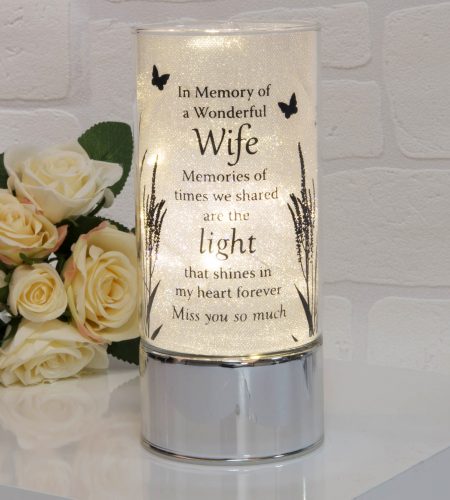 Thoughts Memorial Tube Light Wife