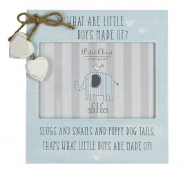 Petit Cheri Little Boys Photo Frame - 6" x 4"