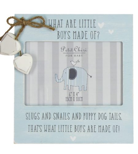 Petit Cheri Little Boys Photo Frame - 6" x 4"