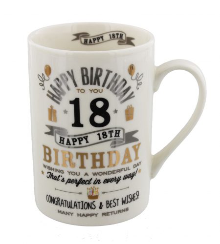 Silver & Gold Special Age Birthday Mug