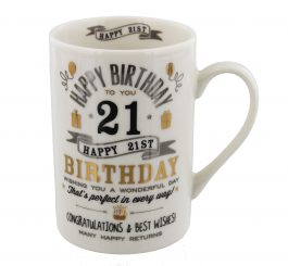 Silver & Gold Special Age Birthday Mug - 21st Birthday