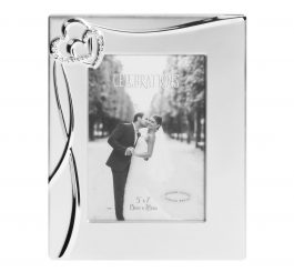 Silver Hearts Photo Frame - 5" x 7"