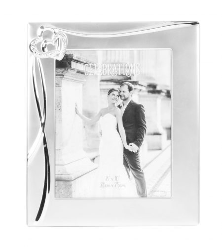 Silver Hearts Photo Frame - 8" x 10"