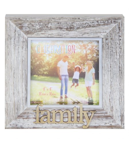 Family Photo Frame - 4" x 4"