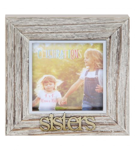 Sisters Photo Frame - 4" x 4"