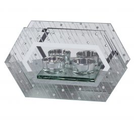 Mirror Double Tealight Holder