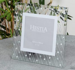 Mirror Raindrop Photo Frame - 4" x 4"