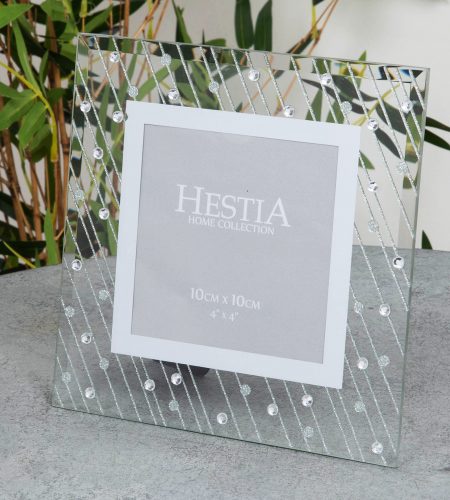 Mirror Raindrop Photo Frame - 4" x 4"