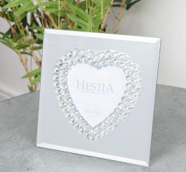 Crystal Heart Photo Frame - 4" x 4"