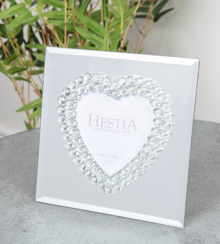 Crystal Heart Photo Frame - 4" x 4"