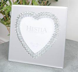 Crystal Heart Photo Frame - 4" x 6"