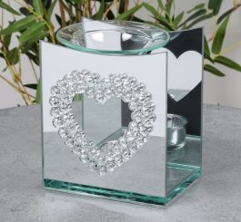 Crystal Heart Oil Burner