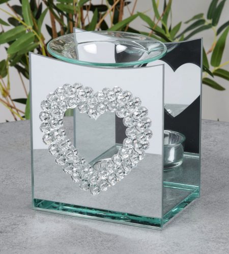 Crystal Heart Oil Burner