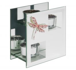 Crystal Dragonfly Double Tealight Holder