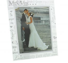 Glitter Frame - Mr & Mrs Portrait - 8" x 10"