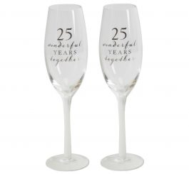 Anniversary Champagne Flute Set