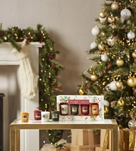 Yankee Candle 4 Votive Christmas Gift Set