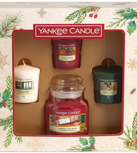 Yankee Candle 1 Small Jar And 3 Votive Christmas Gift Set - Image 2
