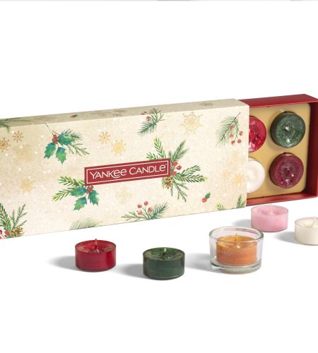 Yankee Candle 10 Tealights 1 Holder Christmas Gift Set - Image 3
