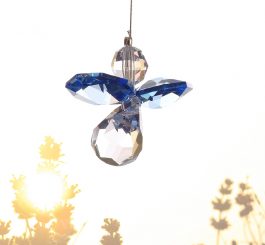 Classic Crystal Guardian Angel - Blue