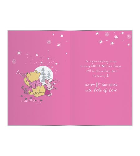 1st Birthday Baby Girl Card - Image 2