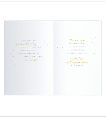 Grandson & Wife Wedding Day Card - Image 2