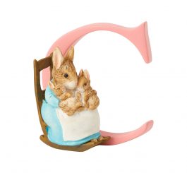 Standing Letter "C" - Mrs. Rabbit and Bunnies