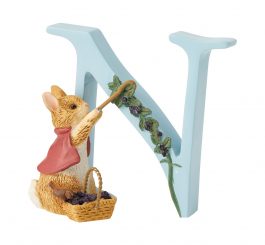 Standing Letter "N" - Cotton-tail