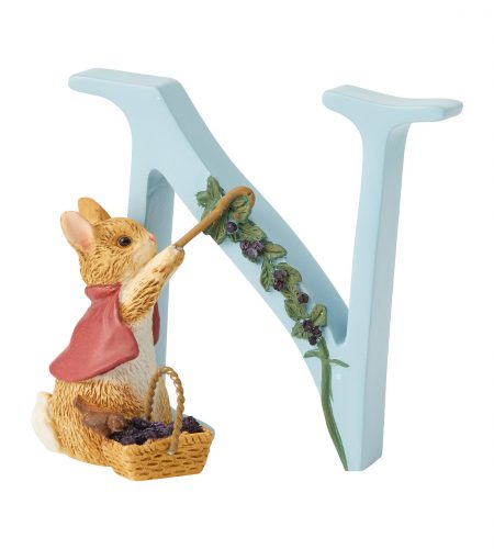 Standing Letter "N" - Cotton-tail