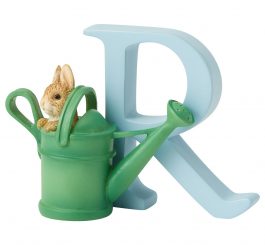 Standing Letter "R" - Peter Rabbit in Watering Can