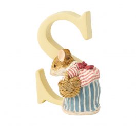 Standing Letter "S" - Mrs. Tittlemouse
