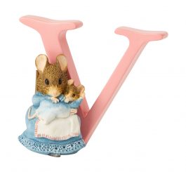 Standing Letter "V" - Hunca Munca and Baby