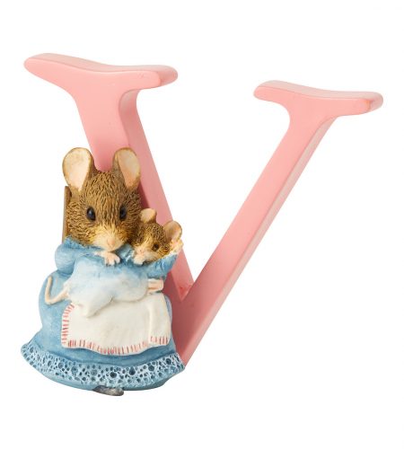 Standing Letter "V" - Hunca Munca and Baby