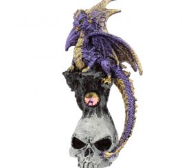 Dragon Skull Figurine - Purple