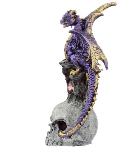 Dragon Skull Figurine - Purple - Image 2