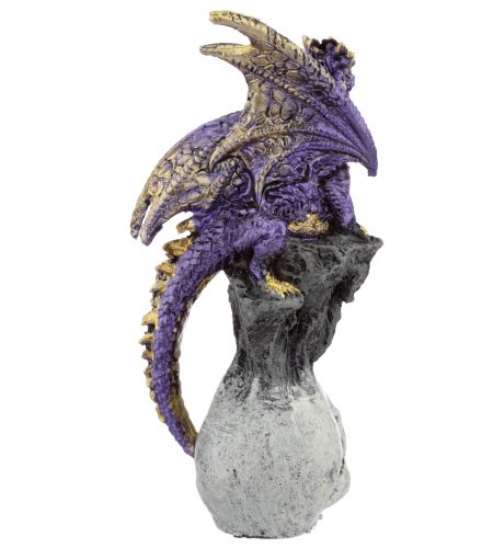 Dragon Skull Figurine - Purple - Image 3