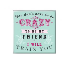 Crazy Friend Fridge Magnet