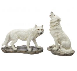 Ghost Walker White Wolf Figurine