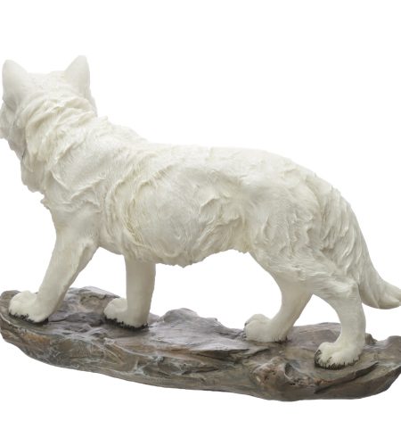 Ghost Walker White Wolf Figurine - Image 3