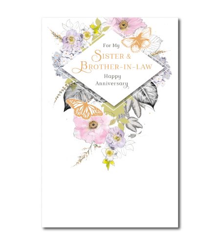 Sister & Brother In Law Anniversary Card