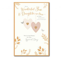 Son & Daughter In Law Anniversary Card