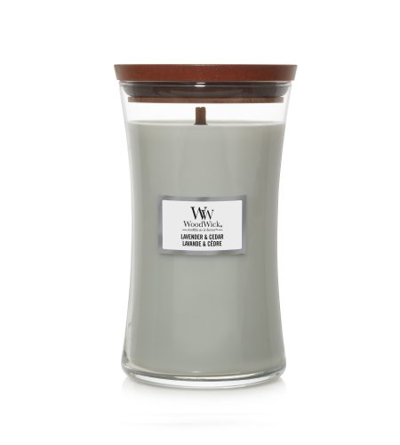 Woodwick Large Jar Lavender & Cedar