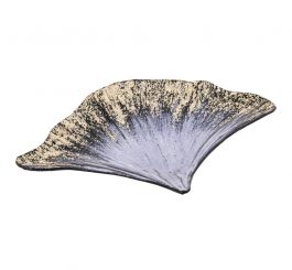Aurora Ginko Leaf Plate Violet