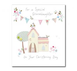 Granddaughter Christening Card