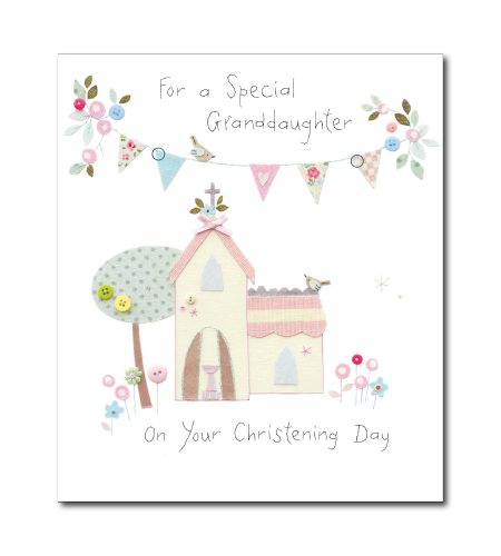 Granddaughter Christening Card