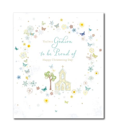 Godson Christening Card