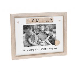 Scrabble Sentiments Frame Family