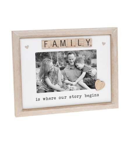 Scrabble Sentiments Frame Family